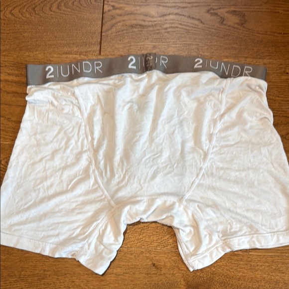 2 | UNDR Men's White Boxer Briefs - Picture 2 of 4